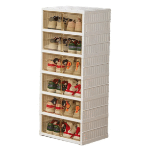 خزانة أحذية بلاستيكية قابلة للطي Foldable Plastic Cabinet