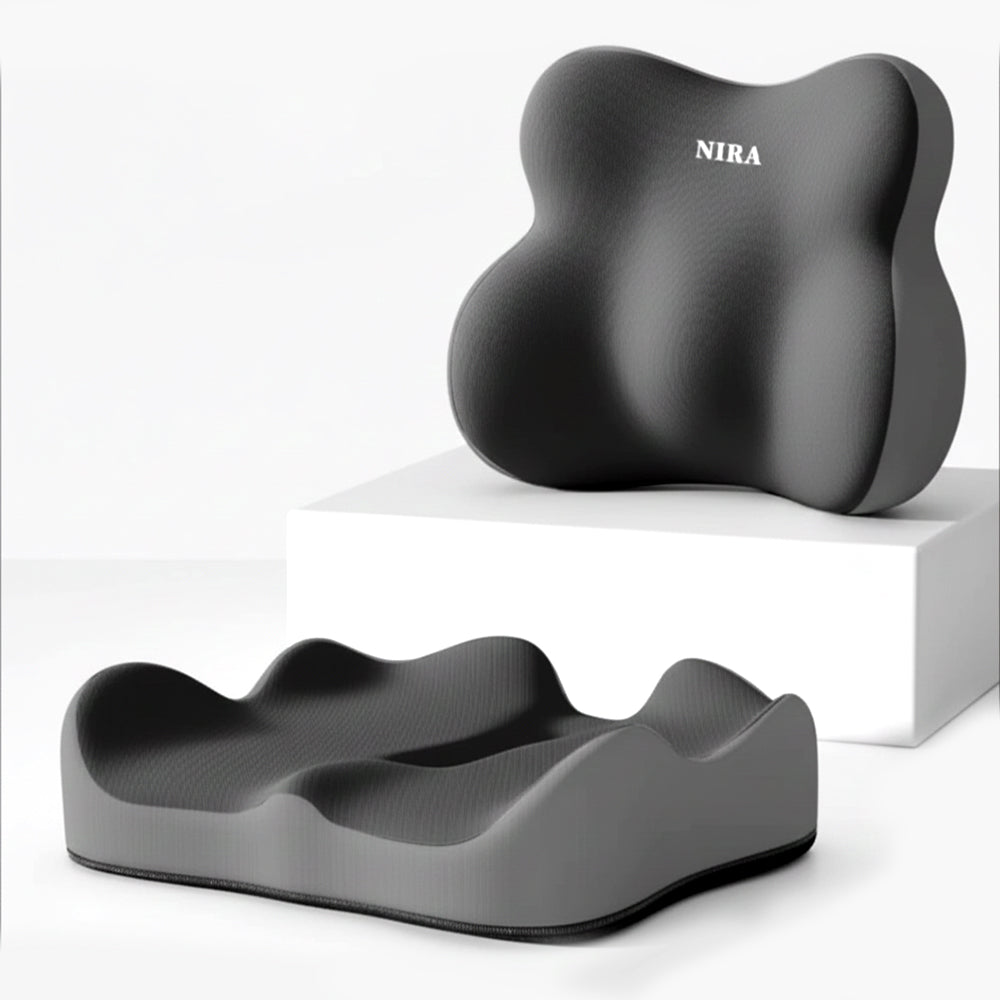 NIRA طقم وسادة مقعد ووسادة ظهر من الميموري فوم – NIRA Seat and Back Cushion