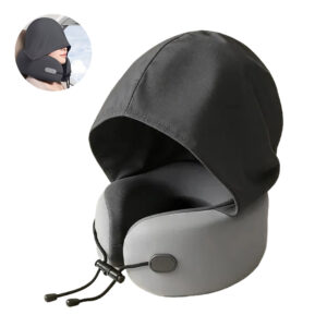 وسادة سفر للرقبة ميموري فوم مع قبعة Memory Foam Travel Pillow