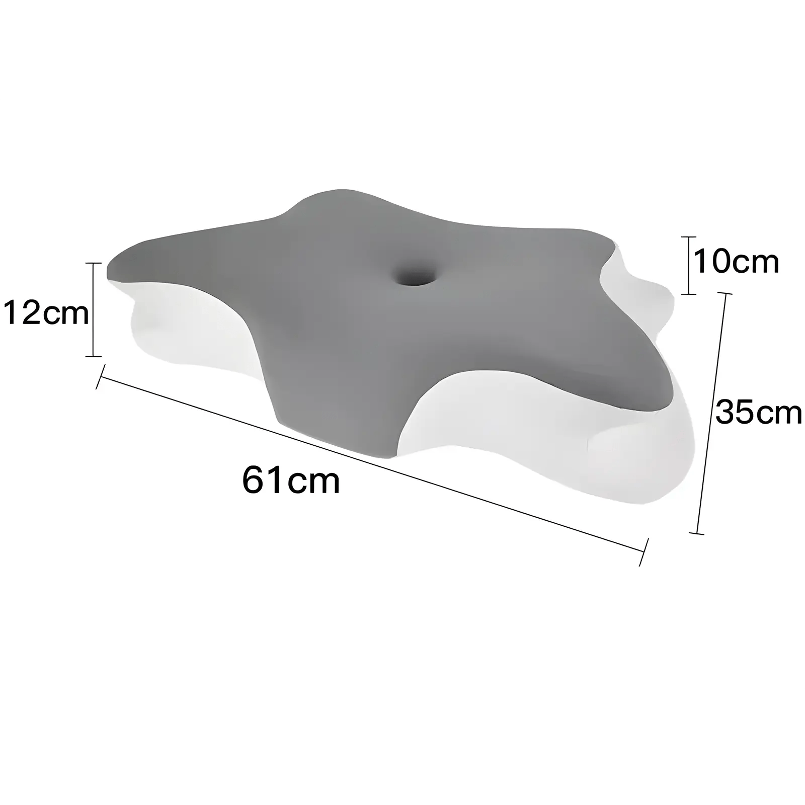 وسادة ميموري فوم لدعم الرقبة والرأس بتصميم الفراشة Butterfly Memory Foam Neck Support Pillow - Image 2